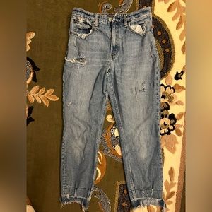 Abercrombie and Fitch size 6/28 R highwaisted mom curve love jeans